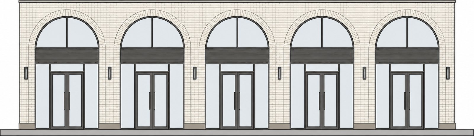 Fachada de Portal Witcomb con los cinco locales